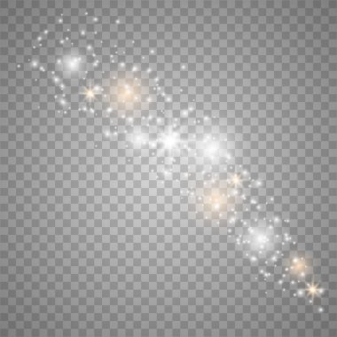 Beyaz kıvılcımlar parıltı özel ışık