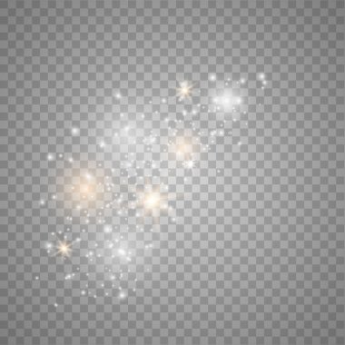 Beyaz kıvılcımlar parıltı özel ışık