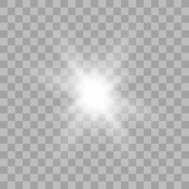 Parlak ışık efekti. 