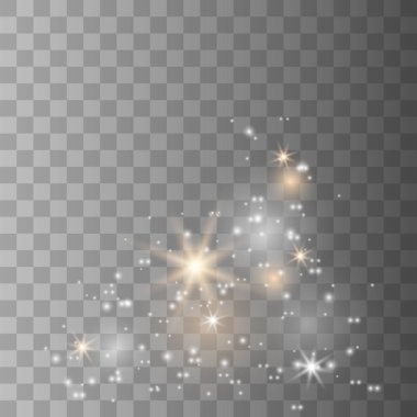 Beyaz kıvılcımlar parıltı özel ışık