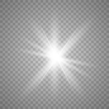 Parlak ışık efekti.