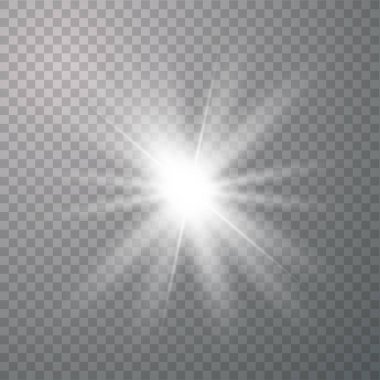 Parlak ışık efekti.