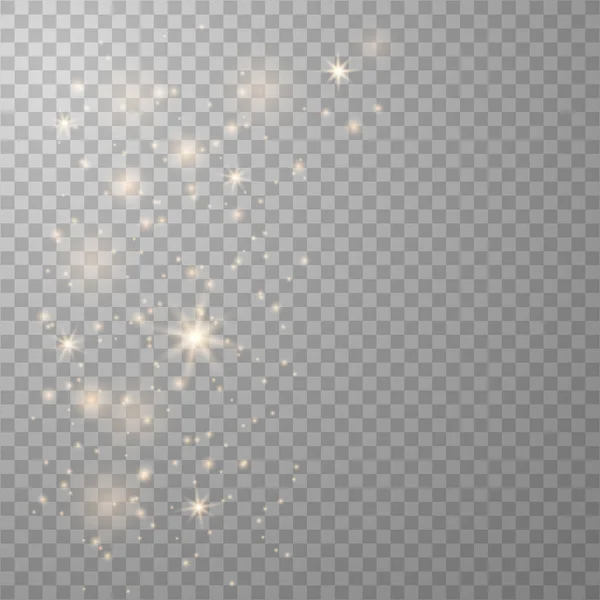 White sparks glitter special light — Stock Vector