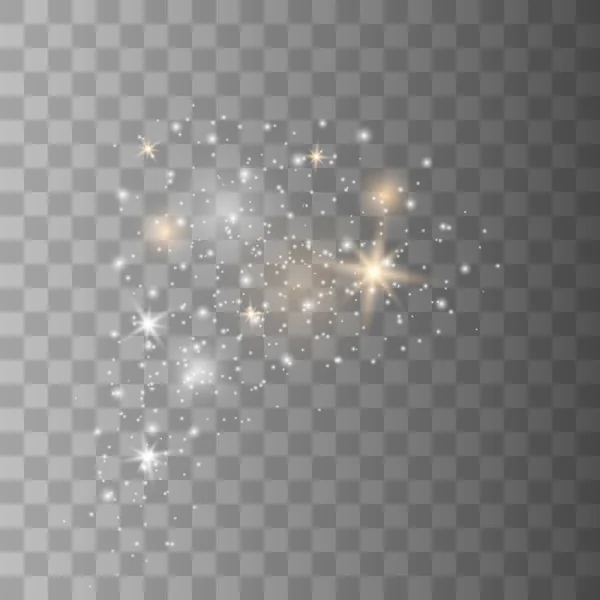 White sparks glitter special light — Stock Vector