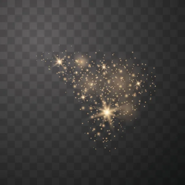 白い火花キラキラ特別な光 — ストックベクタ