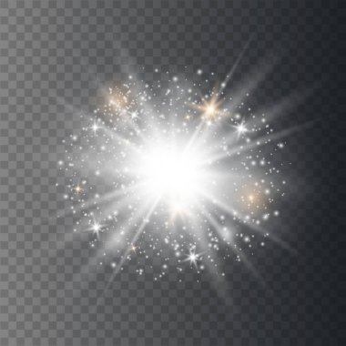 Parlak ışık efekti.