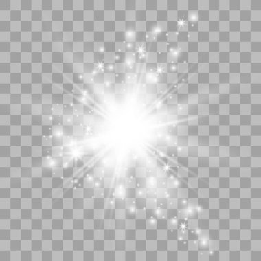 Parlak ışık efekti.