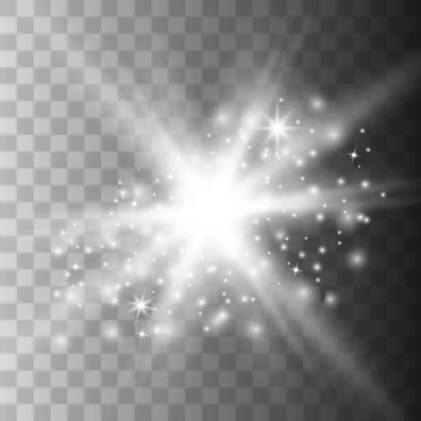 Sparks glitter speciaal lichteffect. — Stockvector