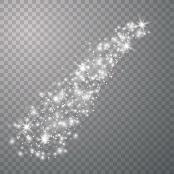 Sparks csillám különleges fényhatás. — Stock Vector