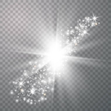 Özel ışık efekti Sparks glitter. 