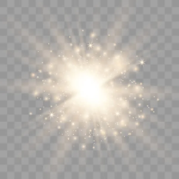 Efecto de luz brillante. — Vector de stock