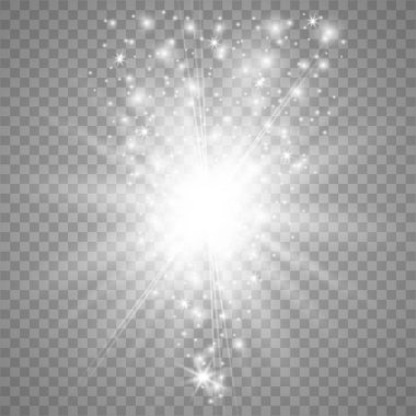 Özel ışık efekti Sparks glitter. 