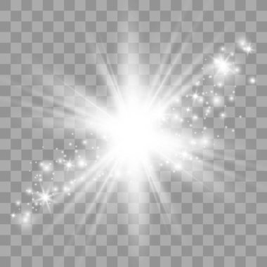 Parlak ışık efekti.