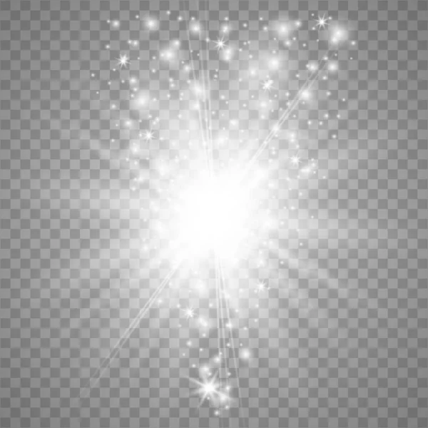 Sparks glitter speciaal lichteffect. — Stockvector
