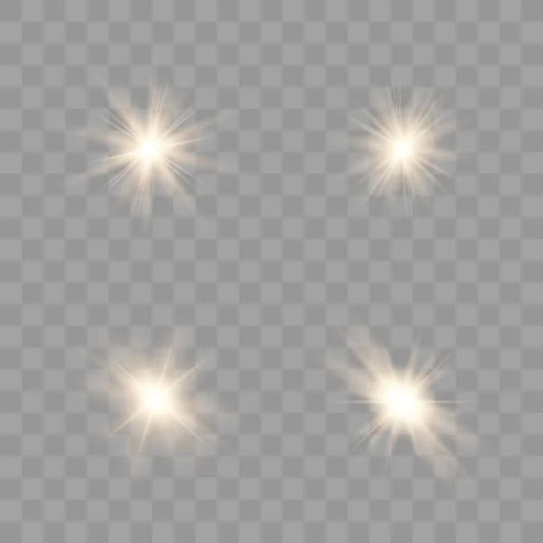 Gloeiende lichten effect. — Stockvector