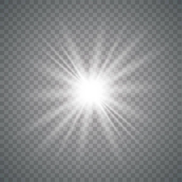 Chispas brillo efecto de luz especial — Vector de stock