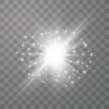 Beyaz parlayan ışık