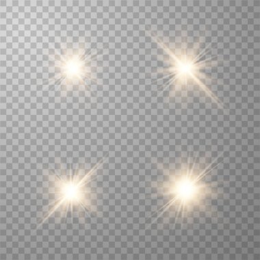 Glow Işık efekti kümesi.