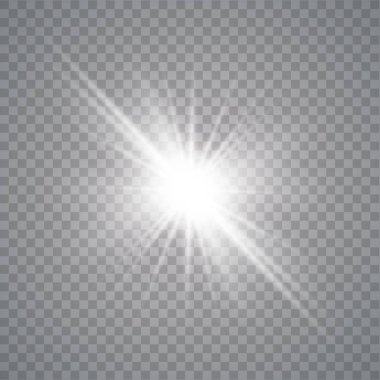 Parlak ışık efekti.