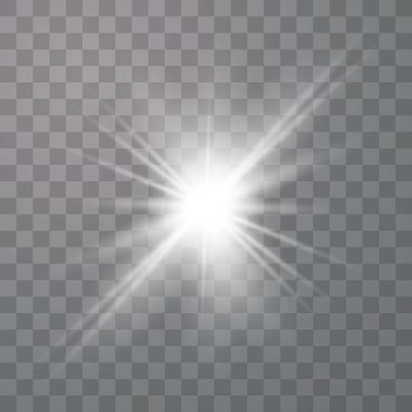Parlak ışık efekti.