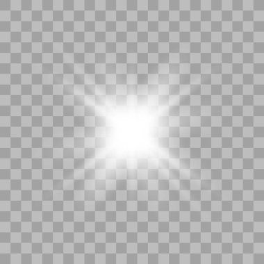 Parlak ışık efekti.
