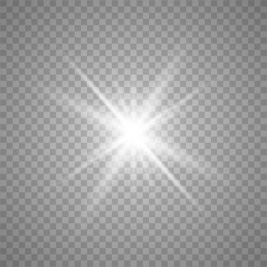 Parlak ışık efekti.