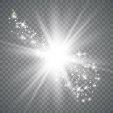 Beyaz parlayan ışık patlar