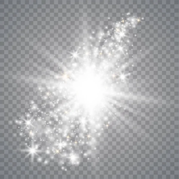 白光发光爆炸 — 图库矢量图片