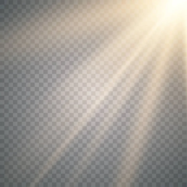 Vektor transparentes Sonnenlicht special — Stockvektor