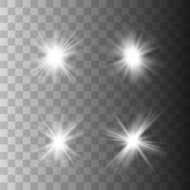 Parlak ışık efekti.