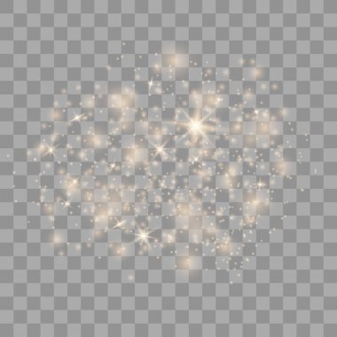 Parlak ışık efekti. 