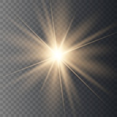 Parlak ışık efekti.