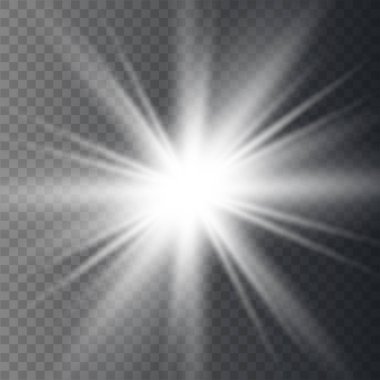 Parlak ışık efekti.