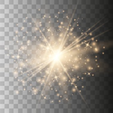 Parlak ışık efekti.