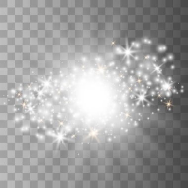 Beyaz parlayan ışık patlar