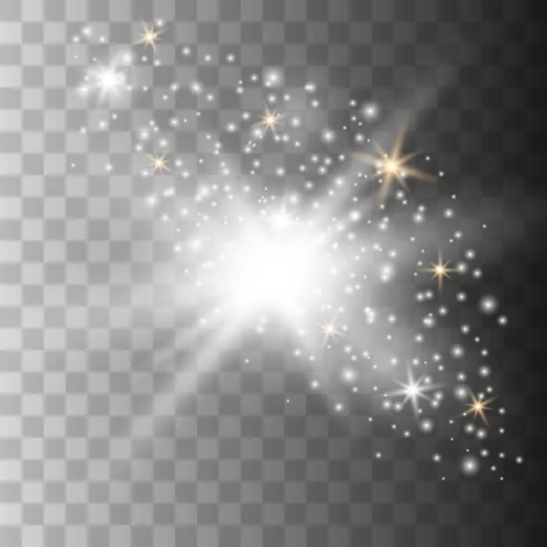 La lumière blanche éclaire — Image vectorielle