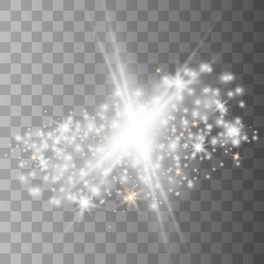 Beyaz parlayan ışık patlar