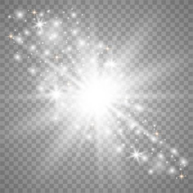 Beyaz parlayan ışık patlar