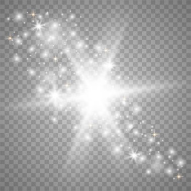 Beyaz parlayan ışık patlar