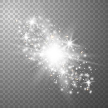 Beyaz parlayan ışık patlar