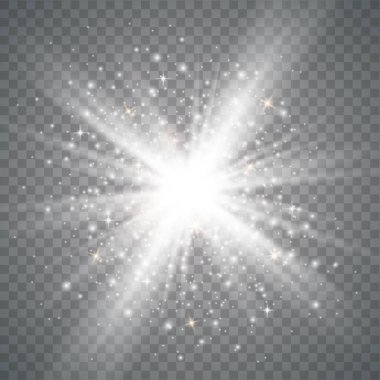 Parlak ışık efekti.