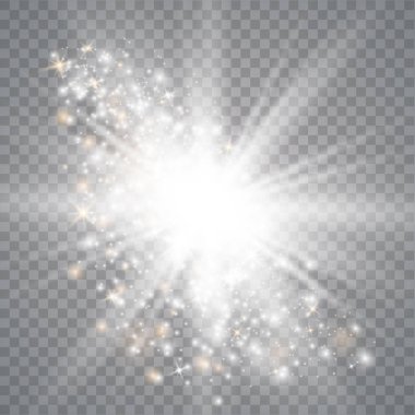 Parlak ışık efekti.