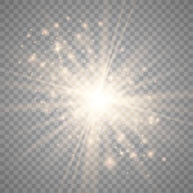 Parlak ışık efekti.