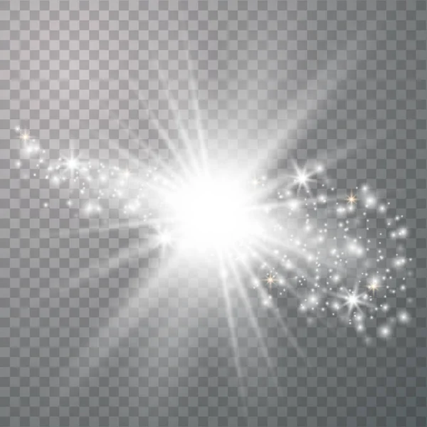 白光发光爆炸 — 图库矢量图片