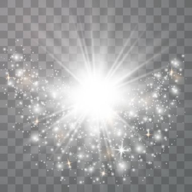 Parlak ışık efekti.
