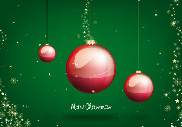 Vektorová ilustrace míče z vánoční stromku s přáním — Stockový vektor