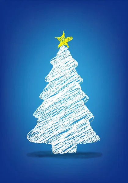 크리스마스 인사말 카드에 대한 그림 — 스톡 벡터
