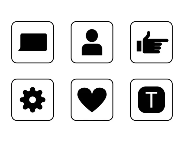 Set Van Iconen Voor Applicathion — Stockfoto