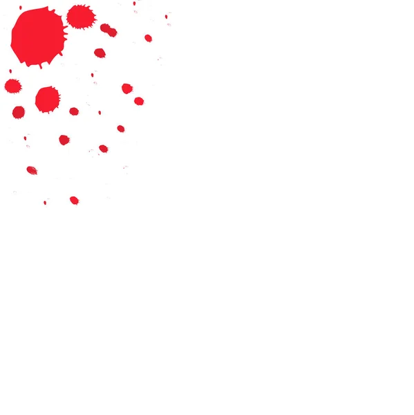 Krevní stříkance. Krevní kapky, izolované na bílém pozadí. — Stockový vektor