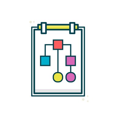 Puanlı bir tablet üzerinde iş planı.